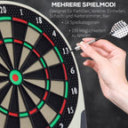 Tablero de dardos electrónico, tablero de dardos con pantalla LCD, 6 dardos, 24 puntas de dardo, 18 juegos, 159 opciones de tiros, para 8 jugadores
