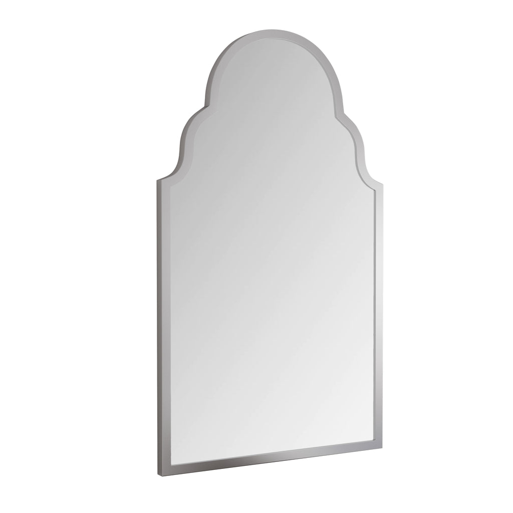 Espejo rectangular de 61x101CM, espejo rectangular plateado, espejo de pared con marco de metal, espejo de baño para la pared, para el baño, la sala de estar, la decoración de la pared del dormitorio