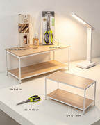 Set Hogar Esencial 4 en 1 - Mesa Auxiliar + Lámpara LED + Mikado Holy Touch + Tijeras Multiusos