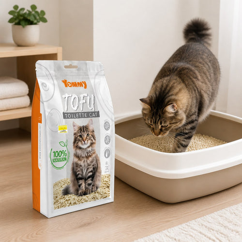 Arena para Gato Yummy Tofu con Fragancia a Limón, 6L