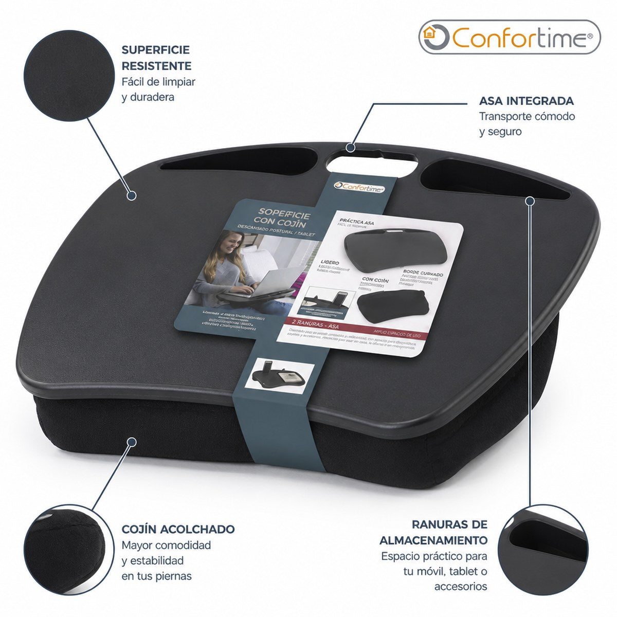 Soporte ergonómico para portátil Confortime