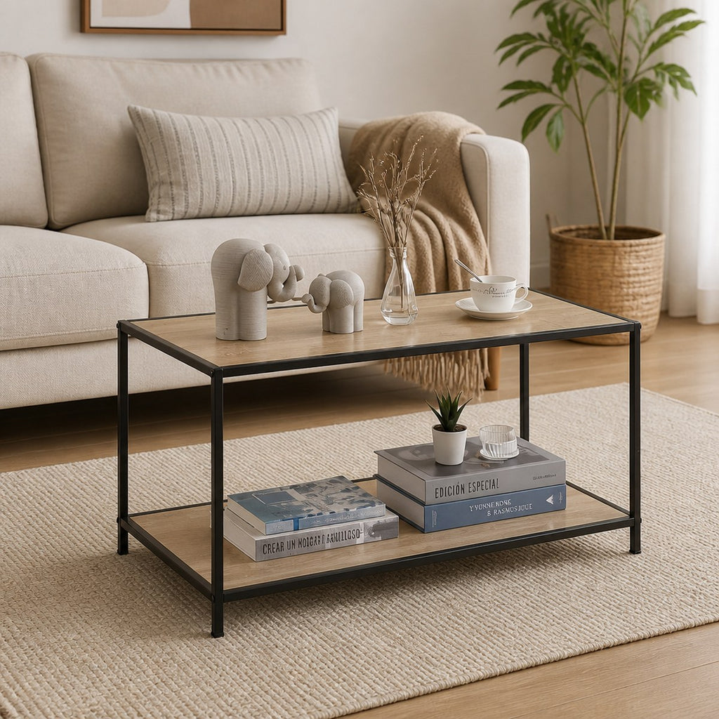 Meble Kit Coffee Table with 2 Shelves