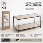 Meble Kit Coffee Table with 2 Shelves