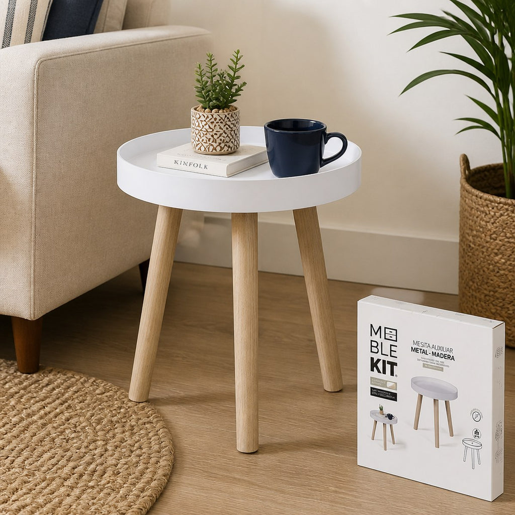 Mesa auxiliar redonda Meble Kit