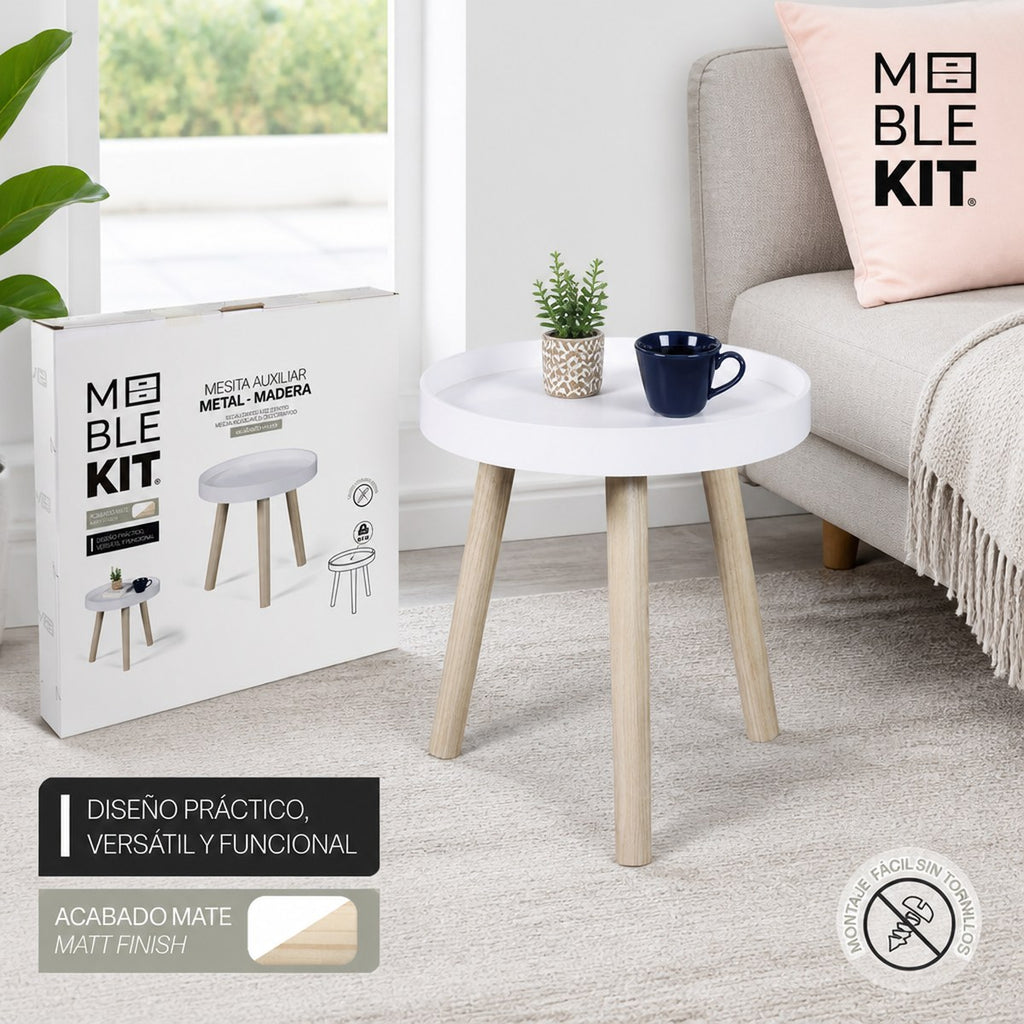 Mesa auxiliar redonda Meble Kit