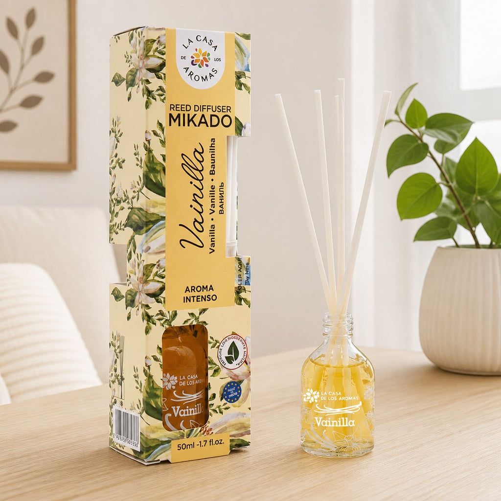 Difusor de Varillas Vainilla de 50ml de La Casa de los Aromas