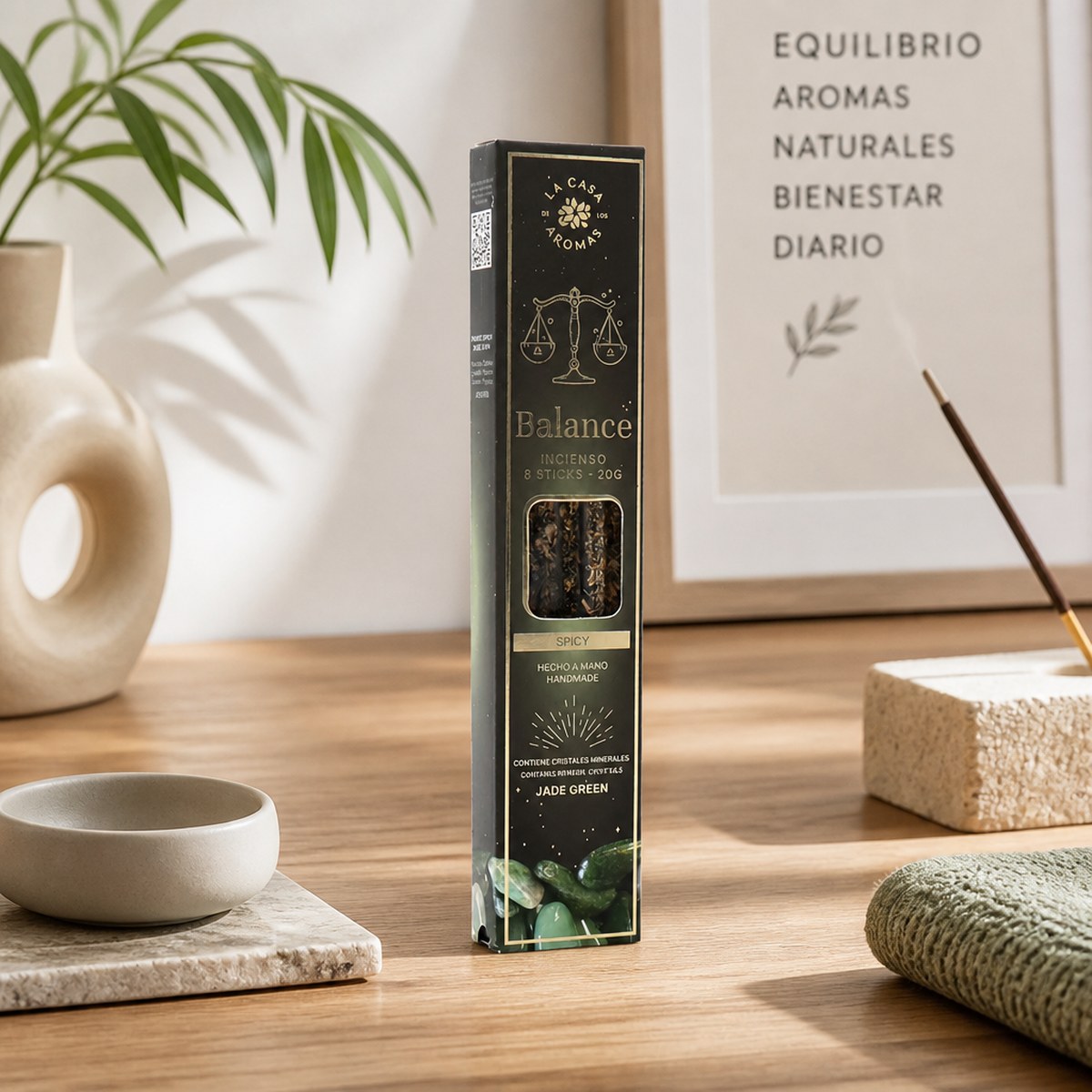 Incienso Balance Espicado Jade Verde