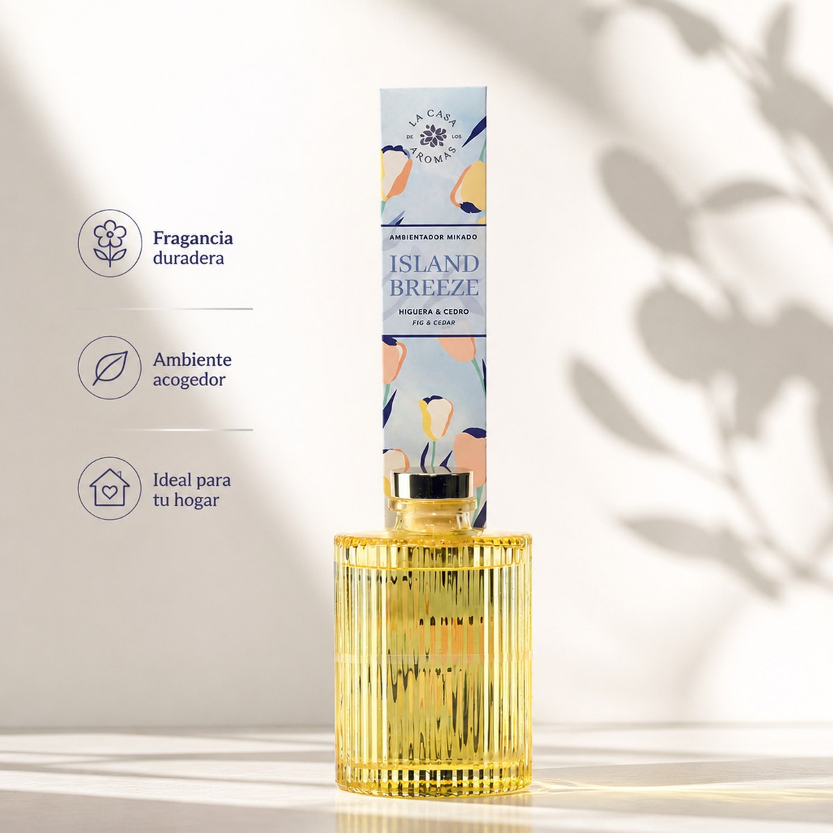 Ambientador Mikado Island Breeze La Casa de los Aromas | 250 ml | Higuera y Cedro | Hogar