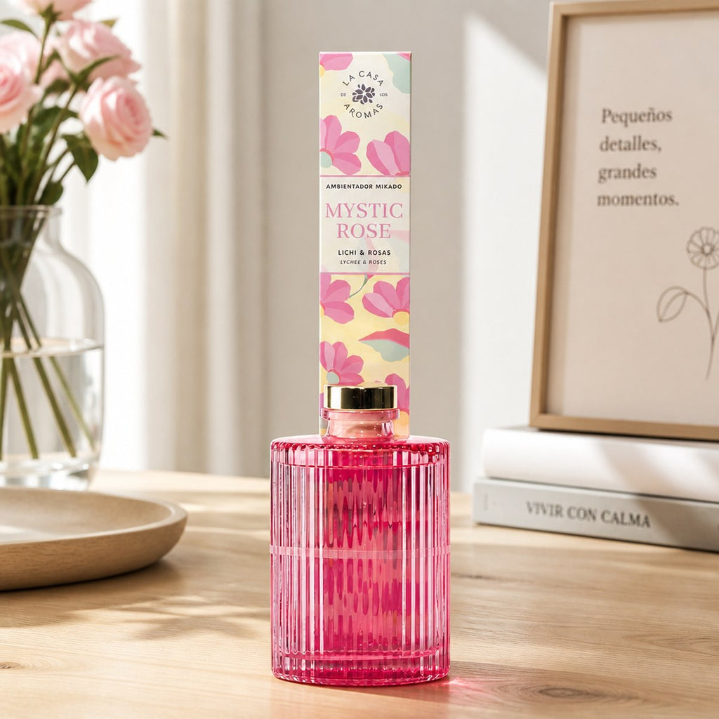 Ambientador Mikado Mystic Rose La Casa de los Aromas | 250 ml | Lichi y Rosas | Hogar