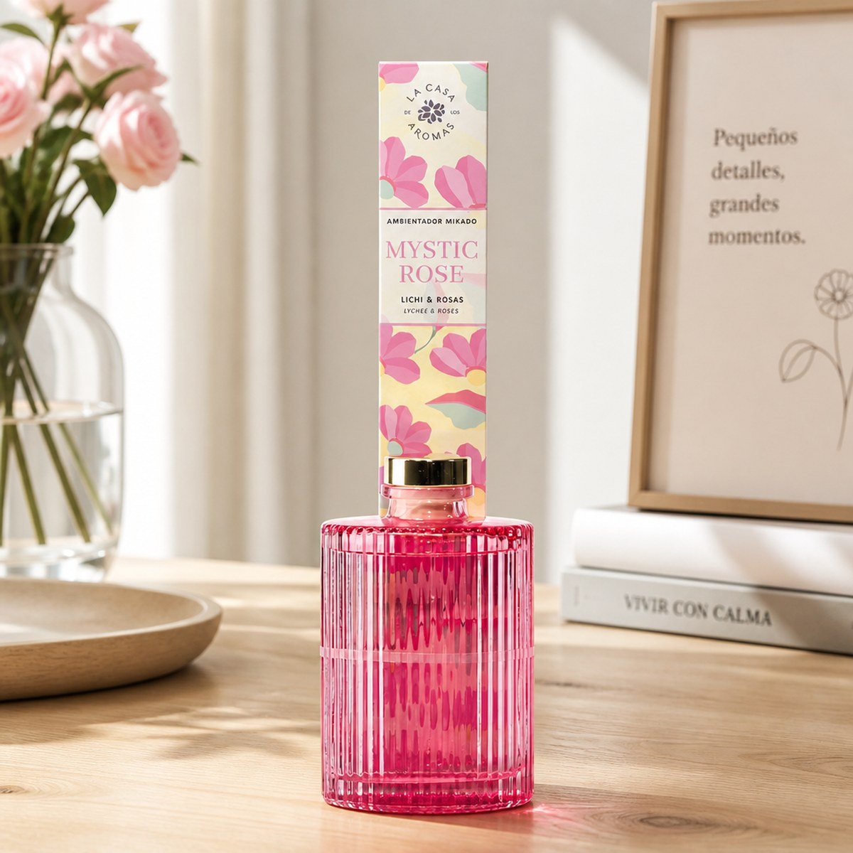 Ambientador Mikado Mystic Rose La Casa de los Aromas | 250 ml | Lichi y Rosas | Hogar