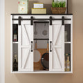 Armario de pared para la cocina con 2 puertas correderas y soportes de empotramiento ajustables, armario de pared para el almacenamiento en el salón, el baño y la lavandería, 80 × 31 × 76 cm