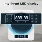 Deshumidificador de Edelstahl, 3 kg, hasta 4 kg en realidad, 850 W, Filtrado múltiple, 6 Programas, 6 Funciones. Protección contra sobrecalentamiento, Montaje en pared [Clase de energía G]