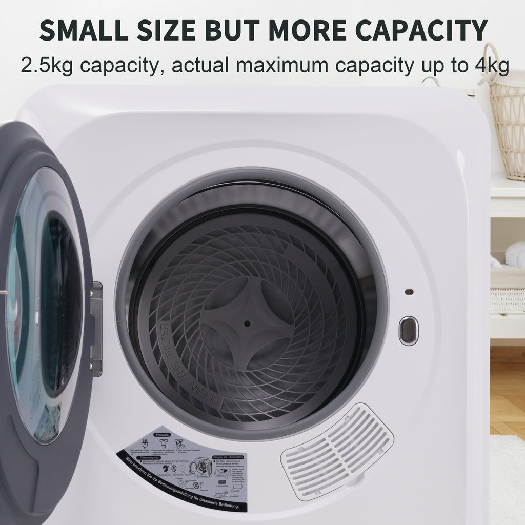 Deshumidificador de Edelstahl, 3 kg, hasta 4 kg en realidad, 850 W, Filtrado múltiple, 6 Programas, 6 Funciones. Protección contra sobrecalentamiento, Montaje en pared [Clase de energía G]