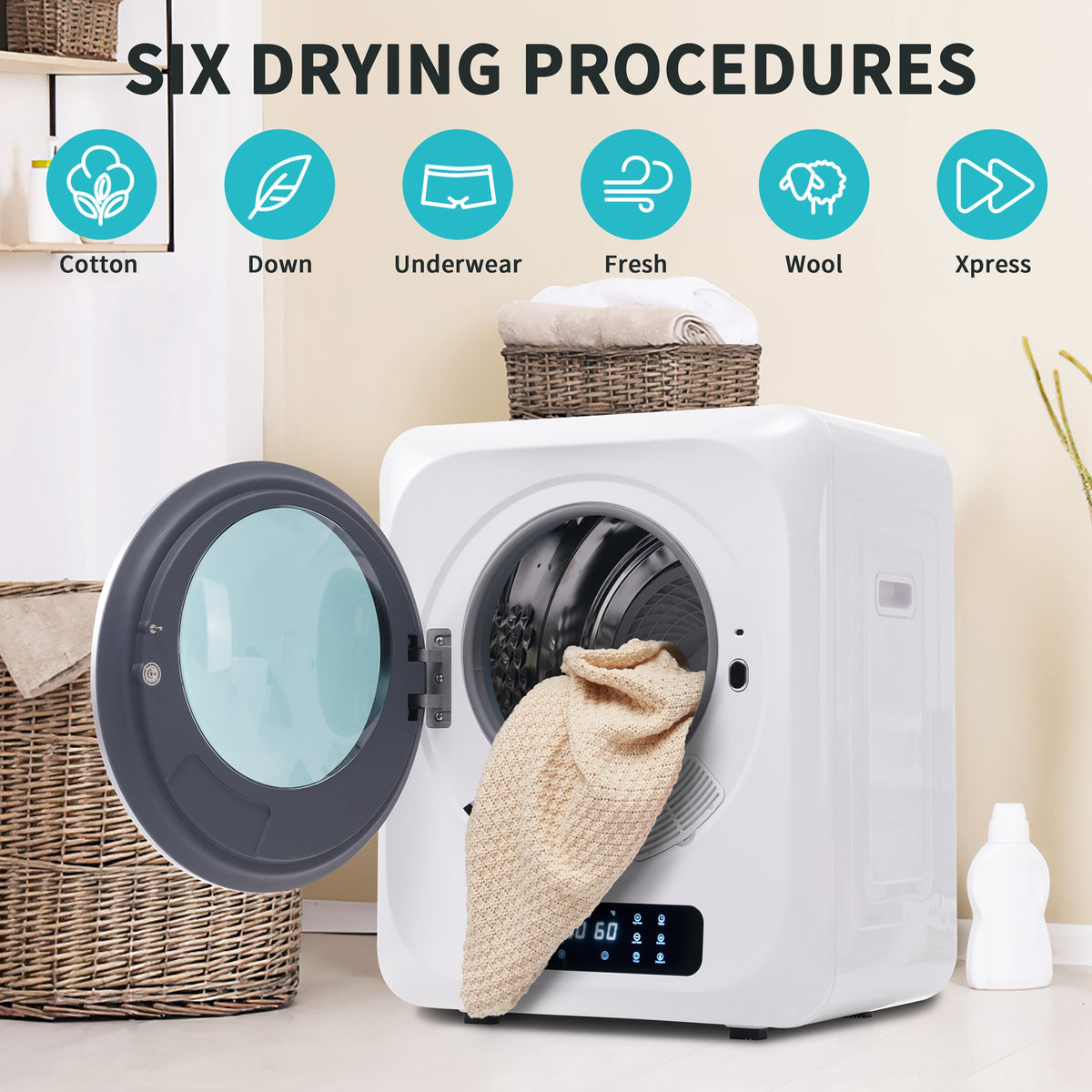 Deshumidificador de Edelstahl, 3 kg, hasta 4 kg en realidad, 850 W, Filtrado múltiple, 6 Programas, 6 Funciones. Protección contra sobrecalentamiento, Montaje en pared [Clase de energía G]