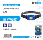 ExtroStar LED Headlamp, 100 Lumens, 3 Modes product images and lifestyle scenes