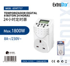ExtraStar Digital Programmable Timer, 24-Hour, 1800W product images and lifestyle scenes
