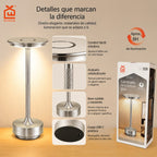 Rechargeable Dimmable LED Desk Lamp - Silver