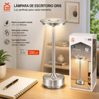 Rechargeable Dimmable LED Desk Lamp - Silver