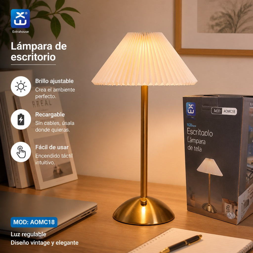 Lámpara de Escritorio Vintage Recargable