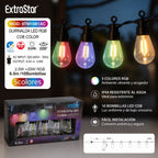 Guirnalda LED RGB ExtraStar, 6.5m, 10 Bombillas