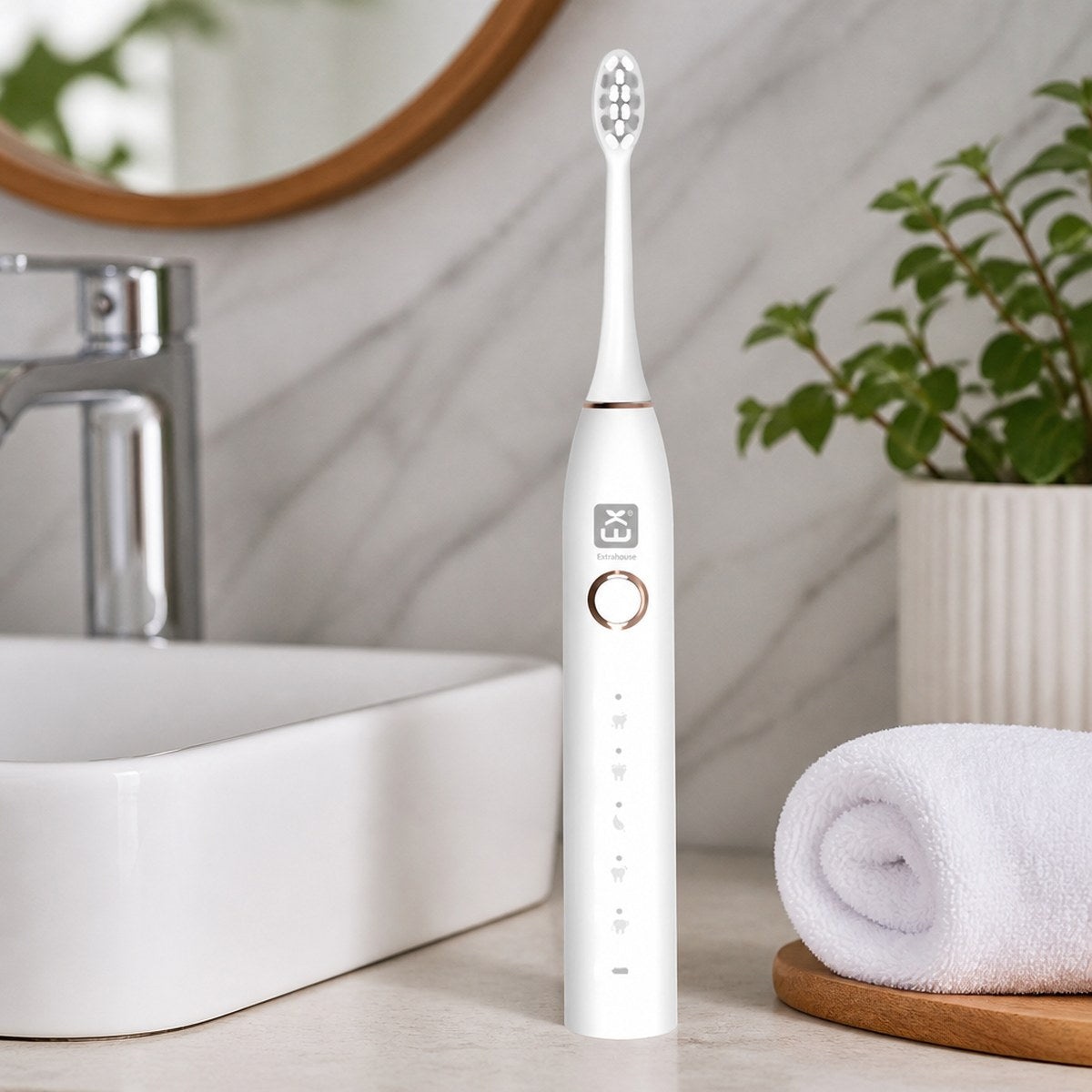Cepillo Dental Eléctrico Sónico con Carga USB y 5 Modos