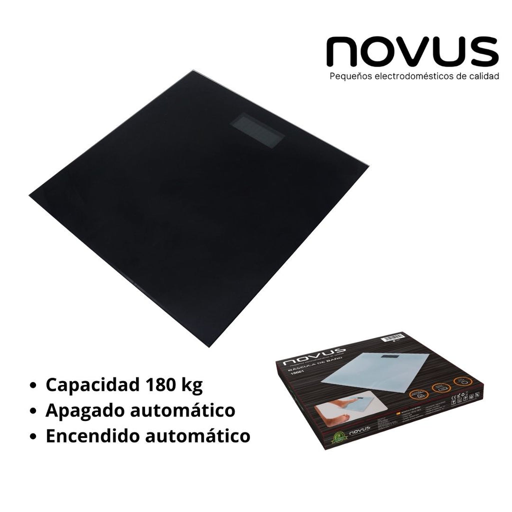 Novus Digital Bathroom Scale, 180kg Capacity, Automatic On/Off product images and lifestyle scenes
