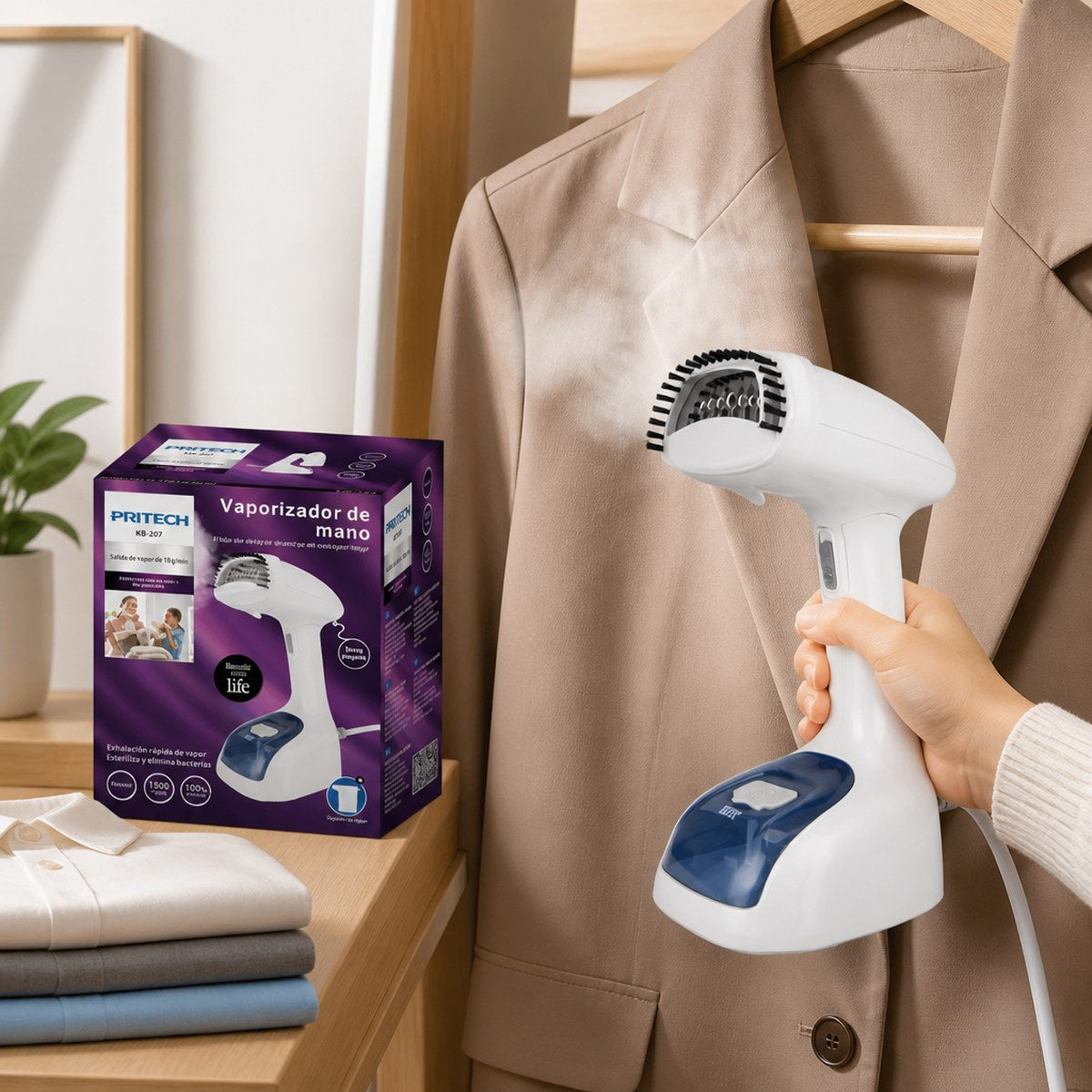 Pritech KB-207 Foldable Handheld Steamer