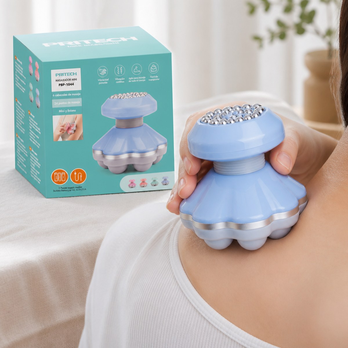 Prittech Mini Massager (Dual Power)