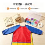 Kit de Manualidades DIY para Niños, Set Completo con Perlas Multicolores y Palitos de Madera, Regalo Creativo para Actividades en Casa