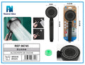 Nueva Idea 5-Setting High Pressure Shower Head, Black product images and lifestyle scenes