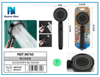 Nueva Idea 5-Setting High Pressure Shower Head, Black product images and lifestyle scenes