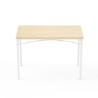 Set de mesa de comedor, barra con 4 sillas de comedor, mesa de cocina con sillas, mesa de desayuno industrial para cocina, salón, sala de fiesta, colores naturales y blanco, 110cm * 60cm * 76,5cm