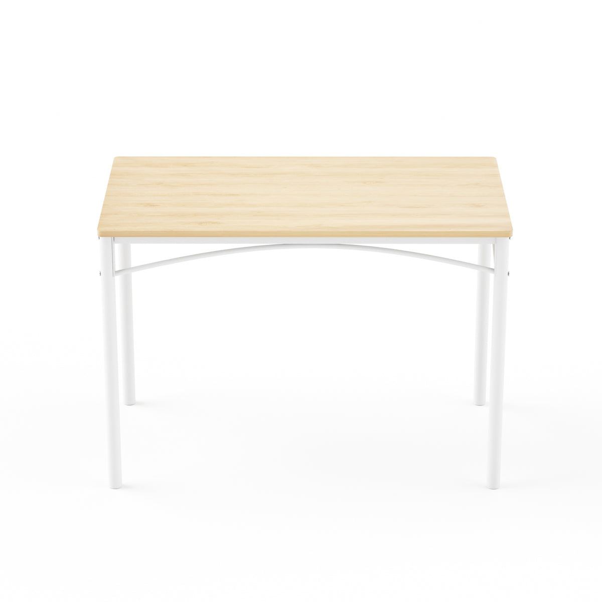 Set de mesa de comedor, barra con 4 sillas de comedor, mesa de cocina con sillas, mesa de desayuno industrial para cocina, salón, sala de fiesta, colores naturales y blanco, 110cm * 60cm * 76,5cm