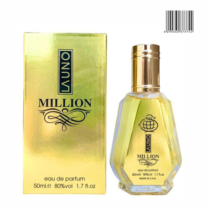 Launo Million Eau de Parfum 50ml product images and lifestyle scenes