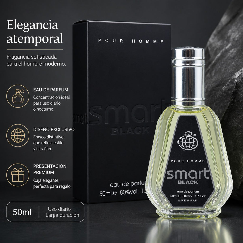 Eau de Parfum Smart Black Pour Homme