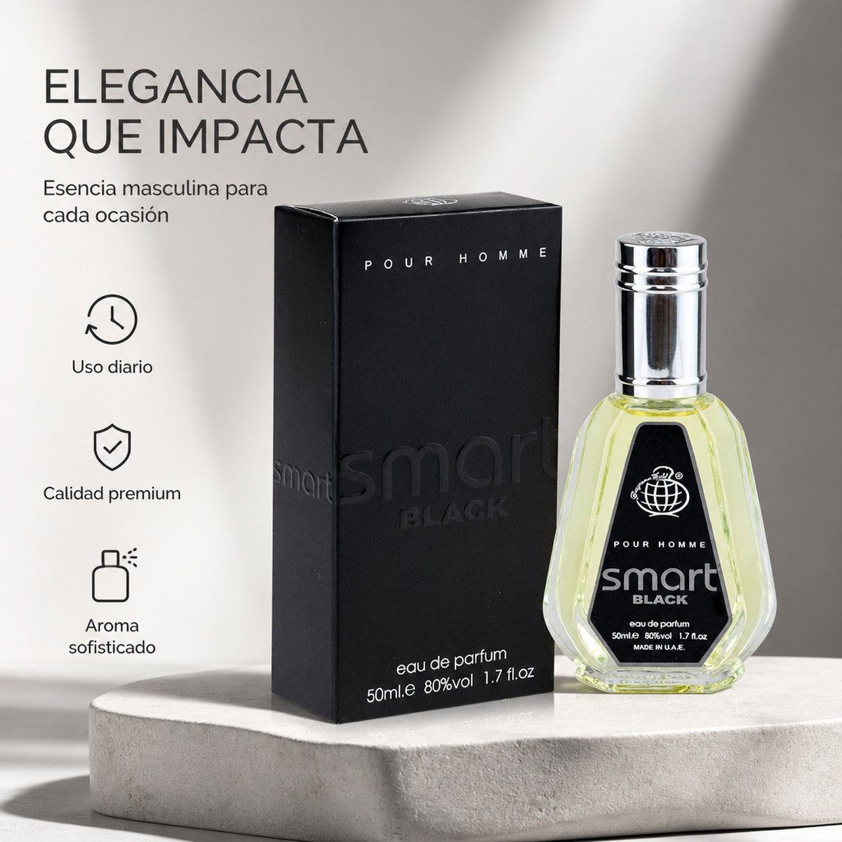 Eau de Parfum Smart Black Pour Homme