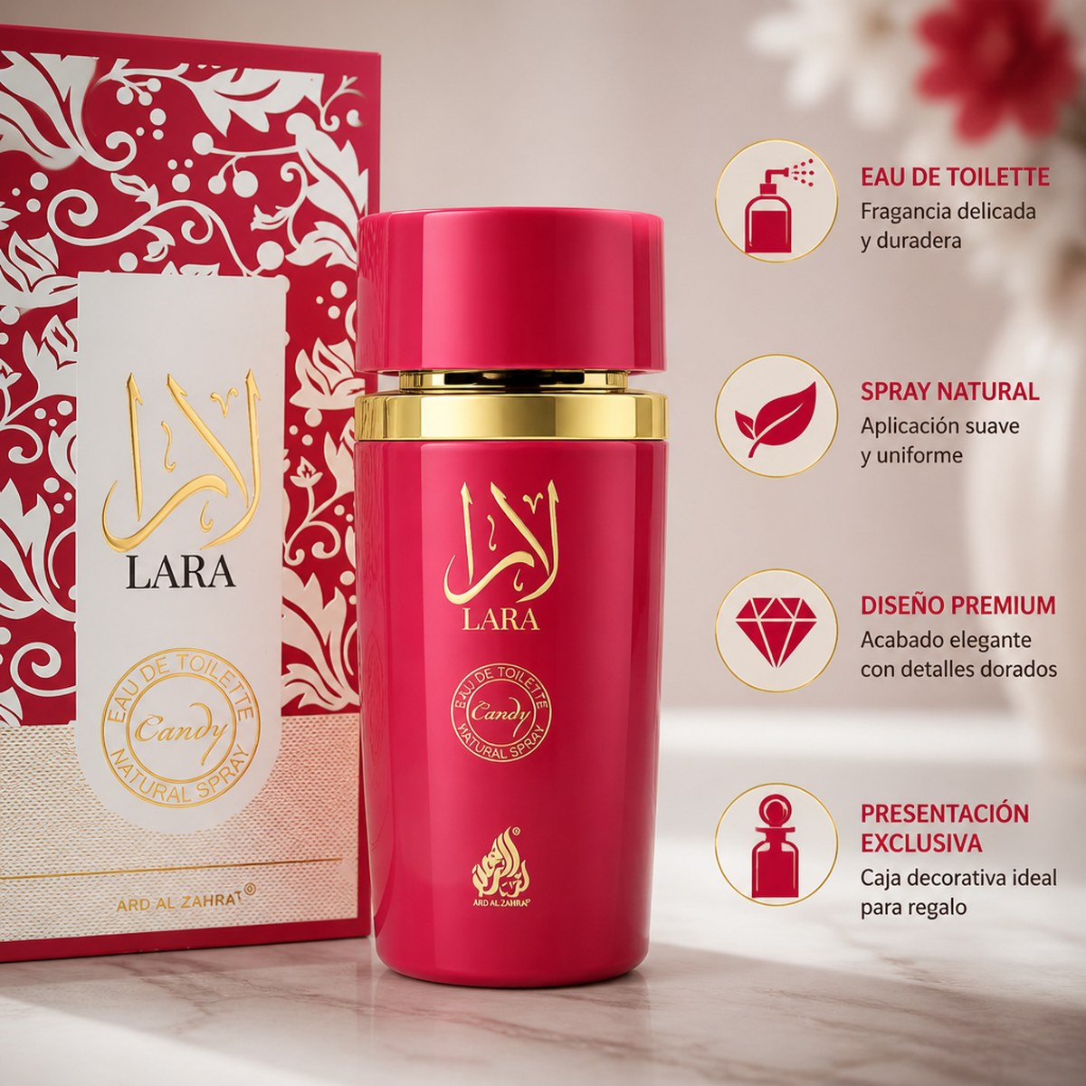 Aire de Toilette Ard Al Zahrat Lara, 100 ml