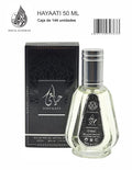 Hayaati Eau de Parfum 50ml product images and lifestyle scenes