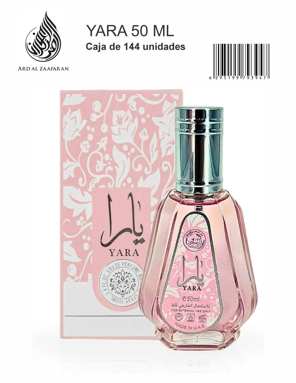 ARD AL ZAAFARAN Yara Eau de Parfum 50ml product images and lifestyle scenes
