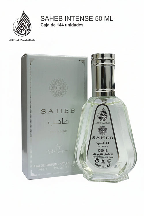 ARD AL ZAAFARAN Saheb Intense Eau de Parfum 50ml product images and lifestyle scenes