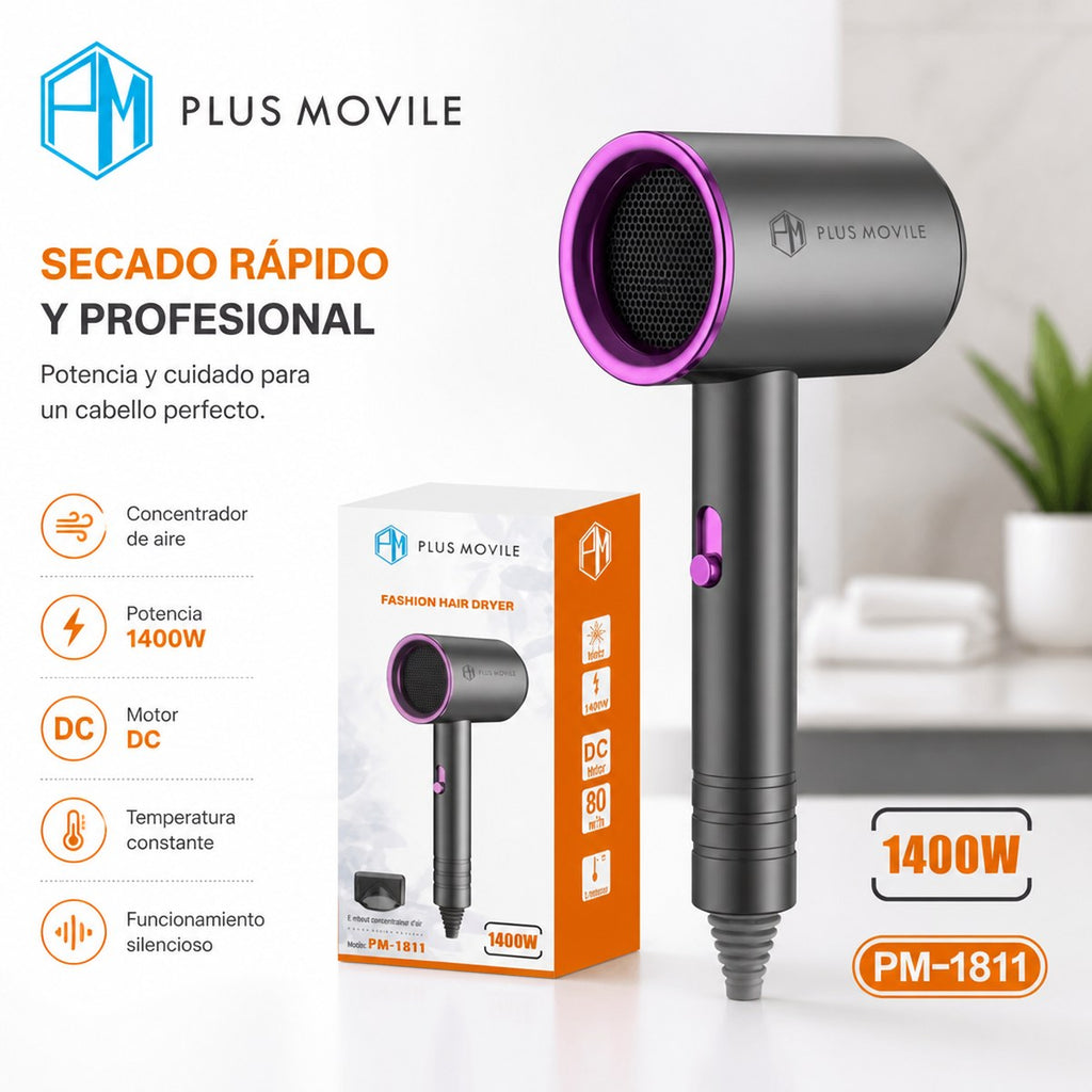 Hair Dryer Fashion PLUS MOBILE 1400W