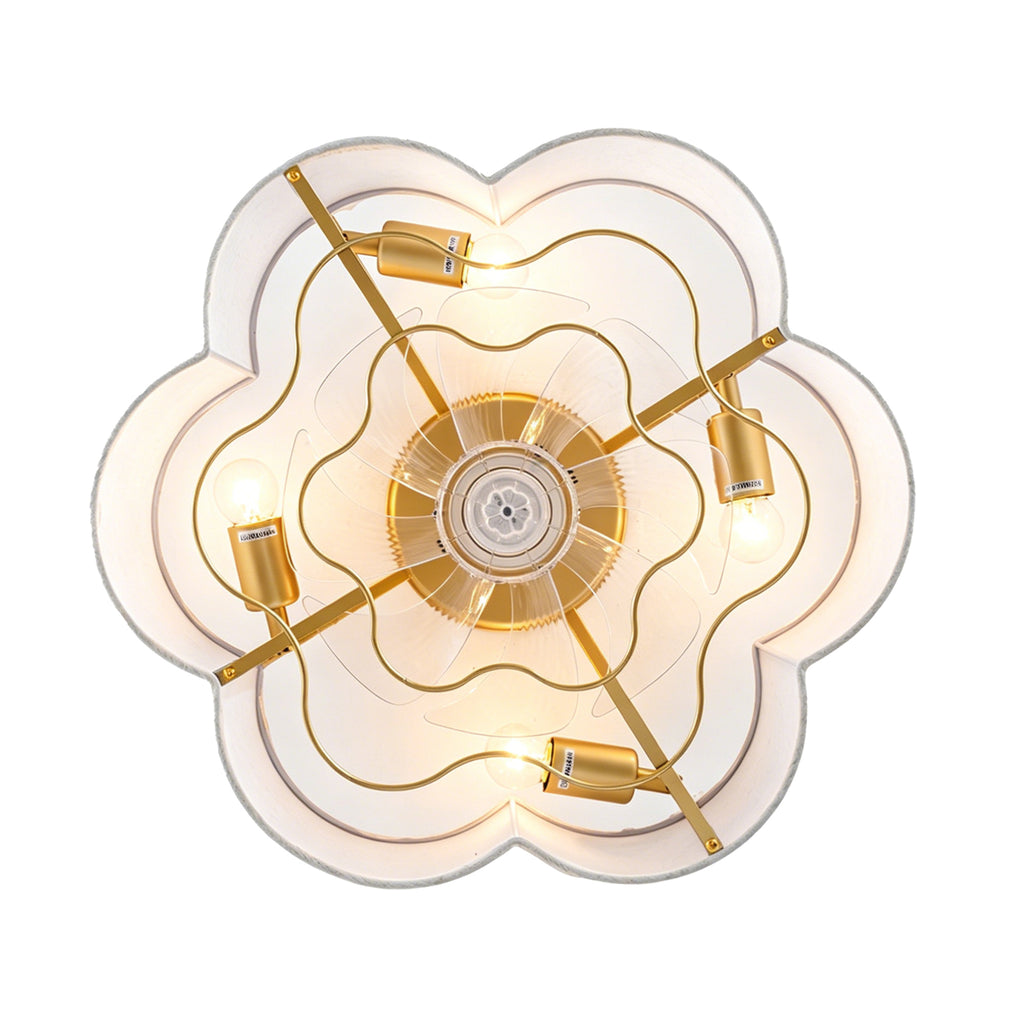 Ventilador de techo de 19 pulgadas moderno, alas de ABS, doble control a través de la app y el mando a distancia, seis velocidades reversibles de configuración del ventilador, ideal para dormitorios y guarderías