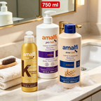 Set Cuidado Capilar 3 en 1 - Crema para Peinar con Keratina + Acondicionador con Keratina 900ml + Acondicionador con Avena