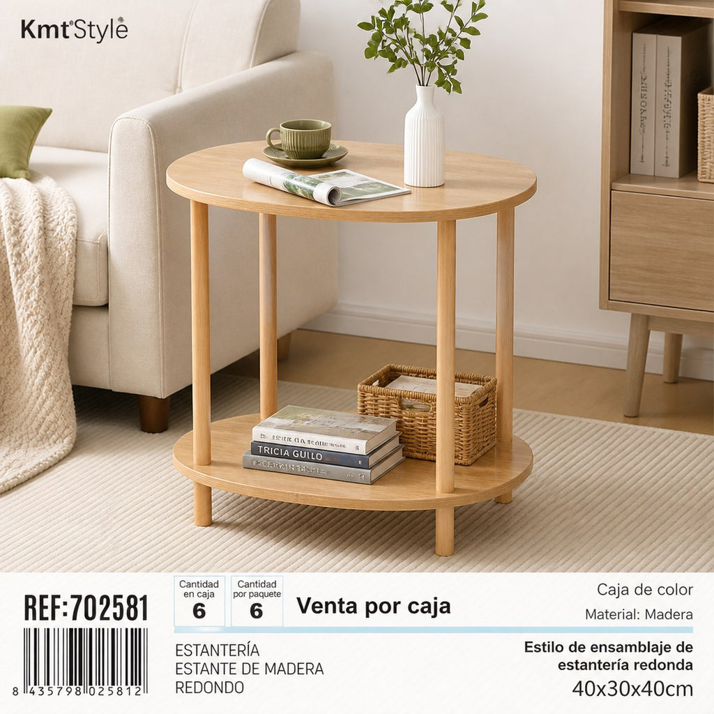 Rack redondo de madera KmtStyle