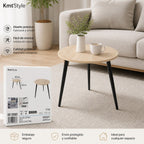 Mesa de Café Redonda KmtStyle 40x42cm