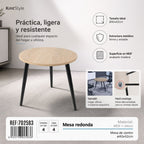 Mesa de Café Redonda KmtStyle 40x42cm