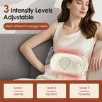 Masajeador abdominal inteligente con masaje de amasamiento humano en 360°, temperatura constante, luz roja y calor, ajuste de intensidad en 3 etapas para relajación profunda y bienestar doméstico