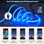 Vitrina N625P293053054055W) de 119,5*40*180cm, Vitrina de estantería con 4 cajones, Vitrinas con LED, Armario para el salón, Armario con 4 cajones y 5 puertas, Gran armario con 21 compartimientos de almacenamiento, MDF