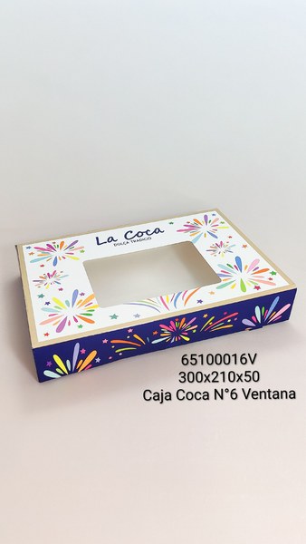 蛋糕盒 CAJA COCA N-6 30X21X5 SERIE LA COCA C/VENTANA