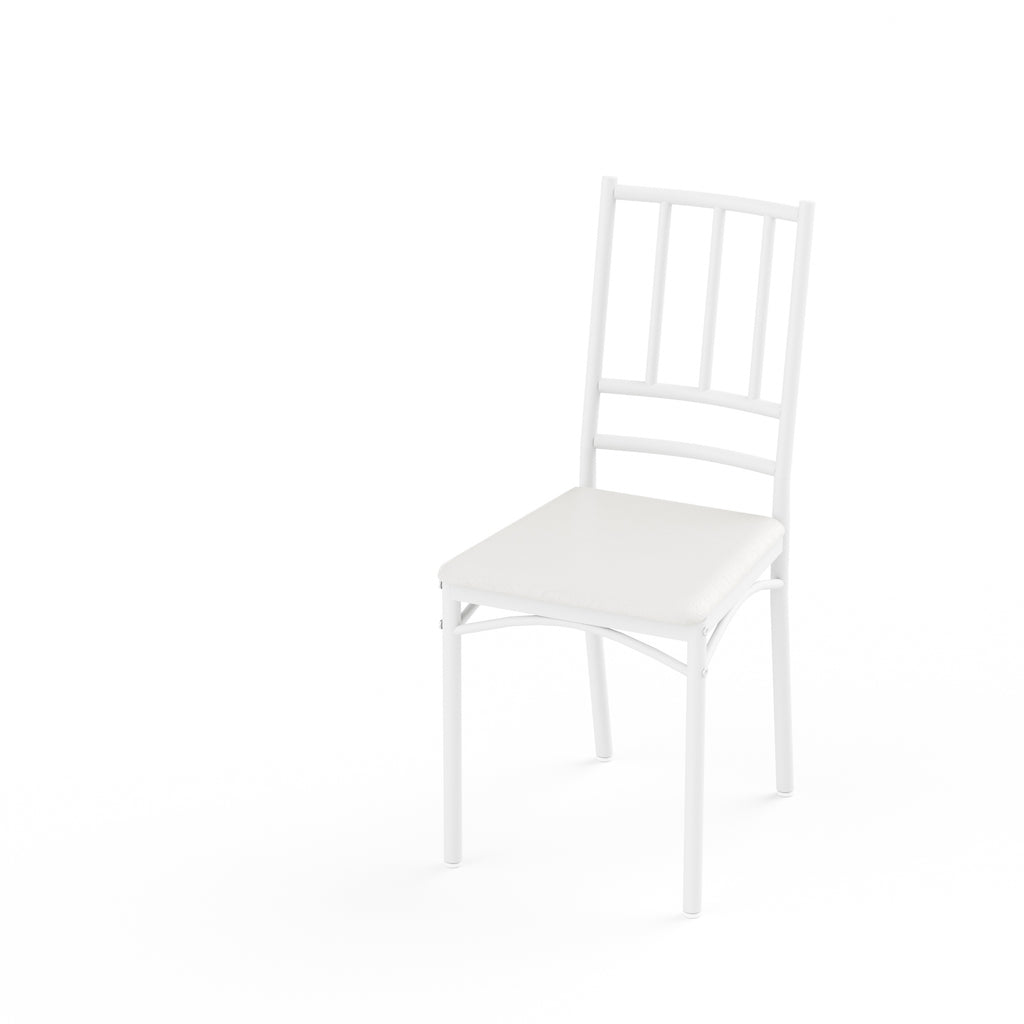 Set de mesa de comedor, barra con 4 sillas de comedor, mesa de cocina con sillas, mesa de desayuno industrial para cocina, salón, sala de fiesta, colores naturales y blanco, 110cm * 60cm * 76,5cm